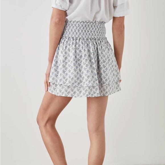 Rails White and Black Floral Skater Skirt - Picture 1 of 7